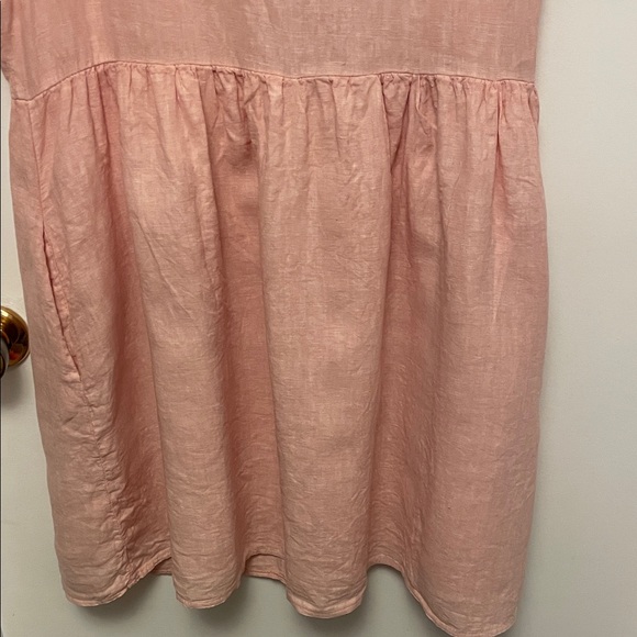 Priv Pink Linen Dress Size Large - Picture 8 of 9